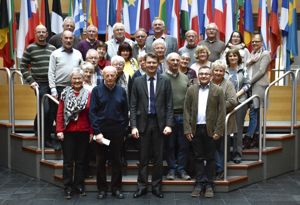 Die Mitglieder der CDU Bühlertal mit dem Europaabgeordneten Daniel Caspary (MdEP) 